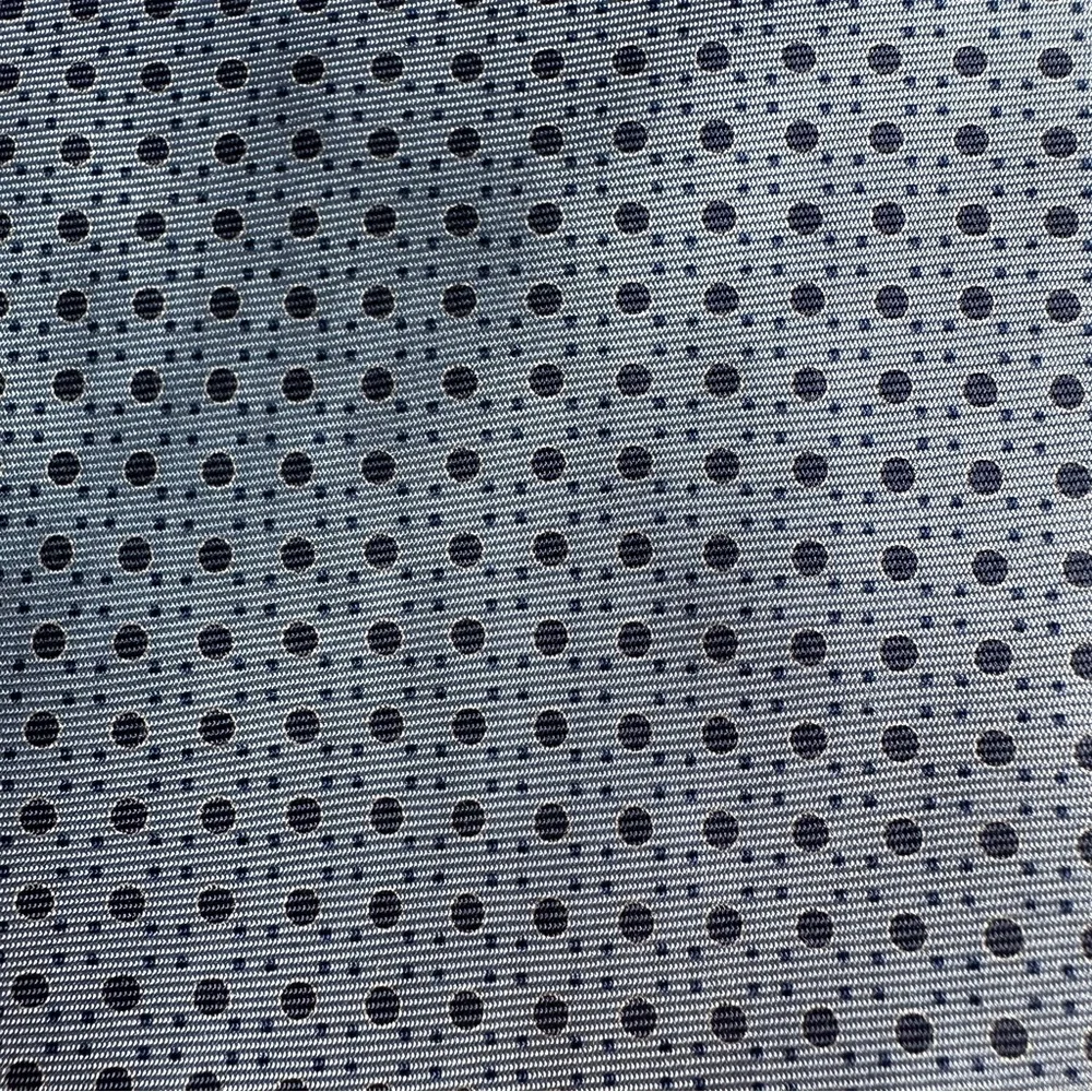 Tommy Hilfiger Light Blue and Navy  Patterned Silk Tie